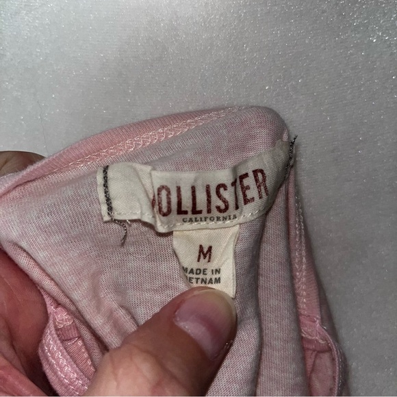 Vintage Y2K Hollister 2000s RARE! Iconic Baby Pink Babydoll Bow Tank Top - Picture 10 of 10